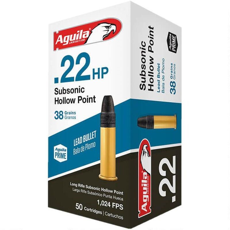 AGUILA 22LR SUB HP 38GR 50 - Taurus Savings